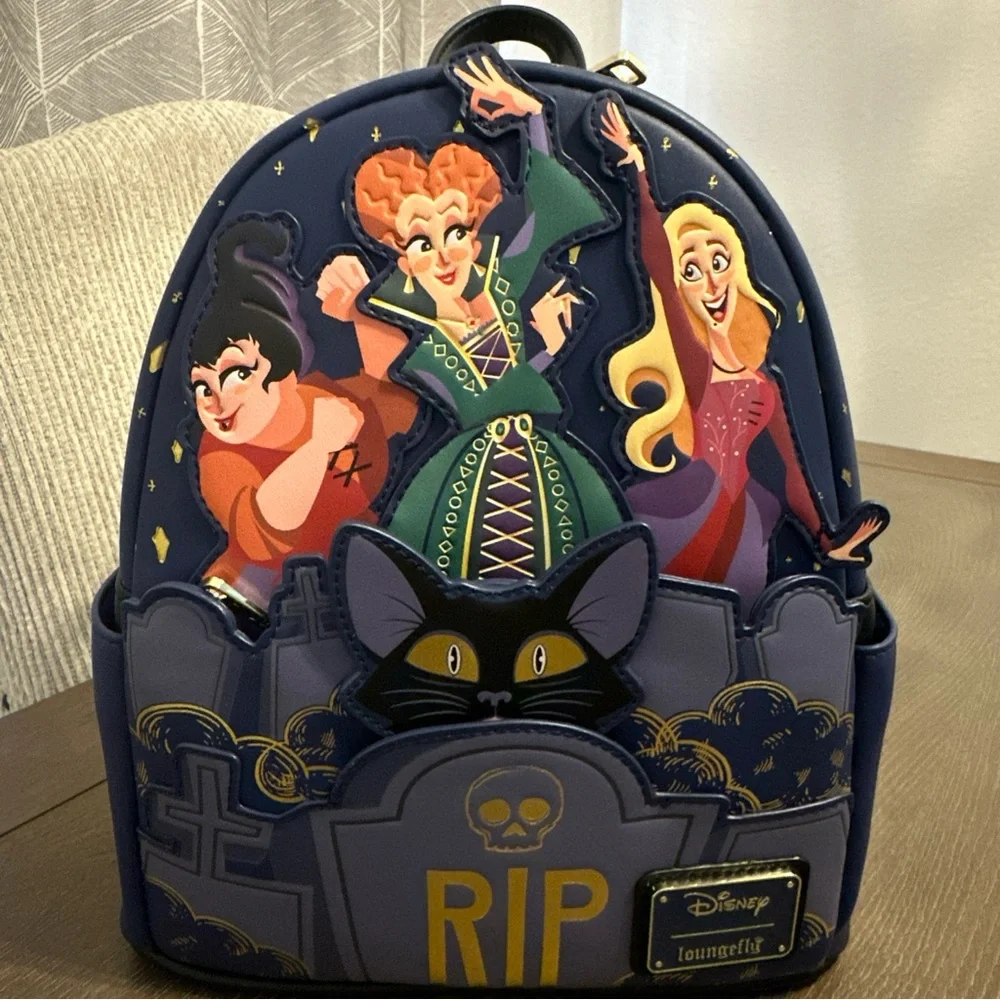 NWT Loungefly Disney Hocus‎ Pocus Sanderson Sisters Mini Backpack